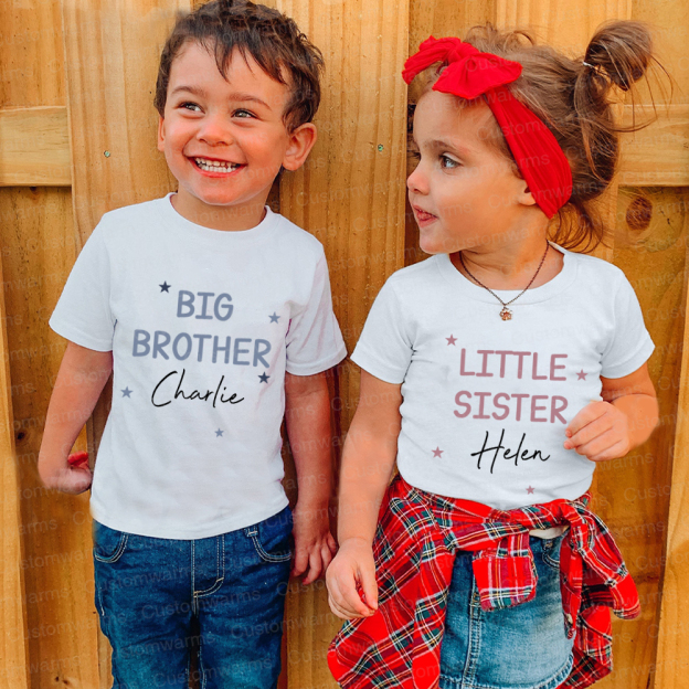 Personalized Matching Sibling Shirts | CWSibling10