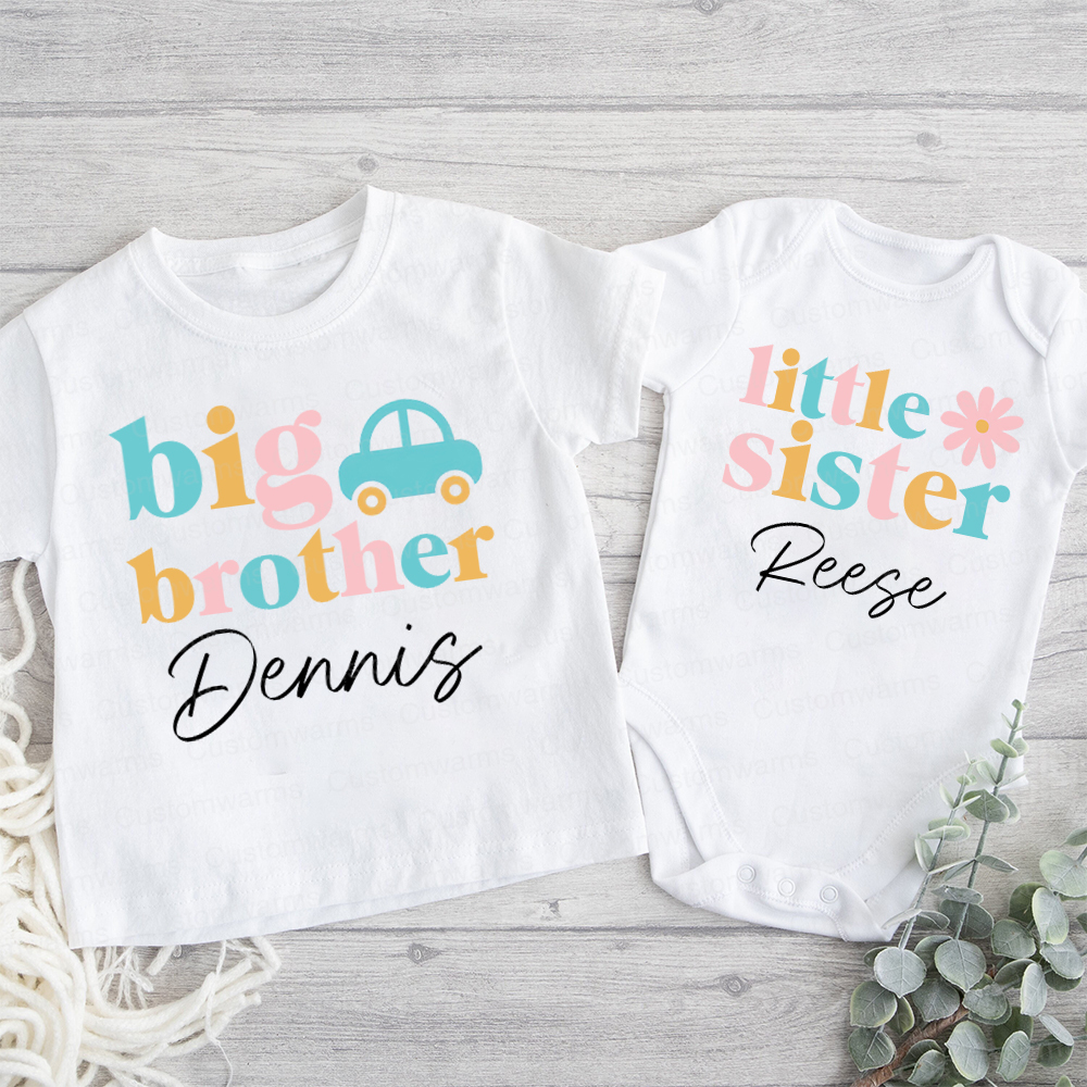 Personalized Matching Sibling Shirts | CWSibling14