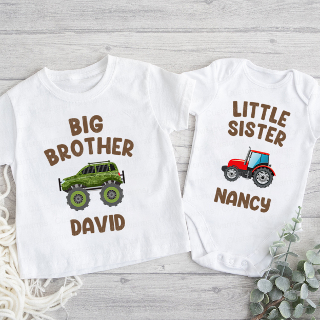 Personalized Matching Sibling Shirts | CWSibling17