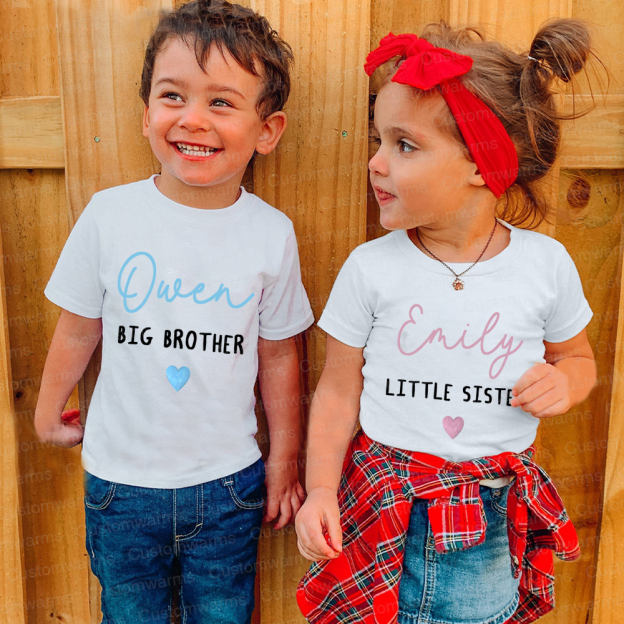 Personalized Matching Sibling Shirts | CWSibling18