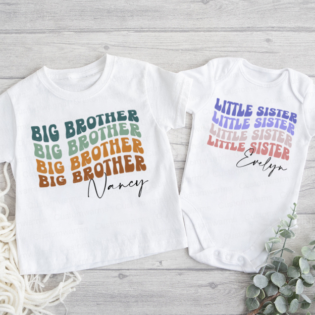 Personalized Matching Sibling Shirts | CWSibling24