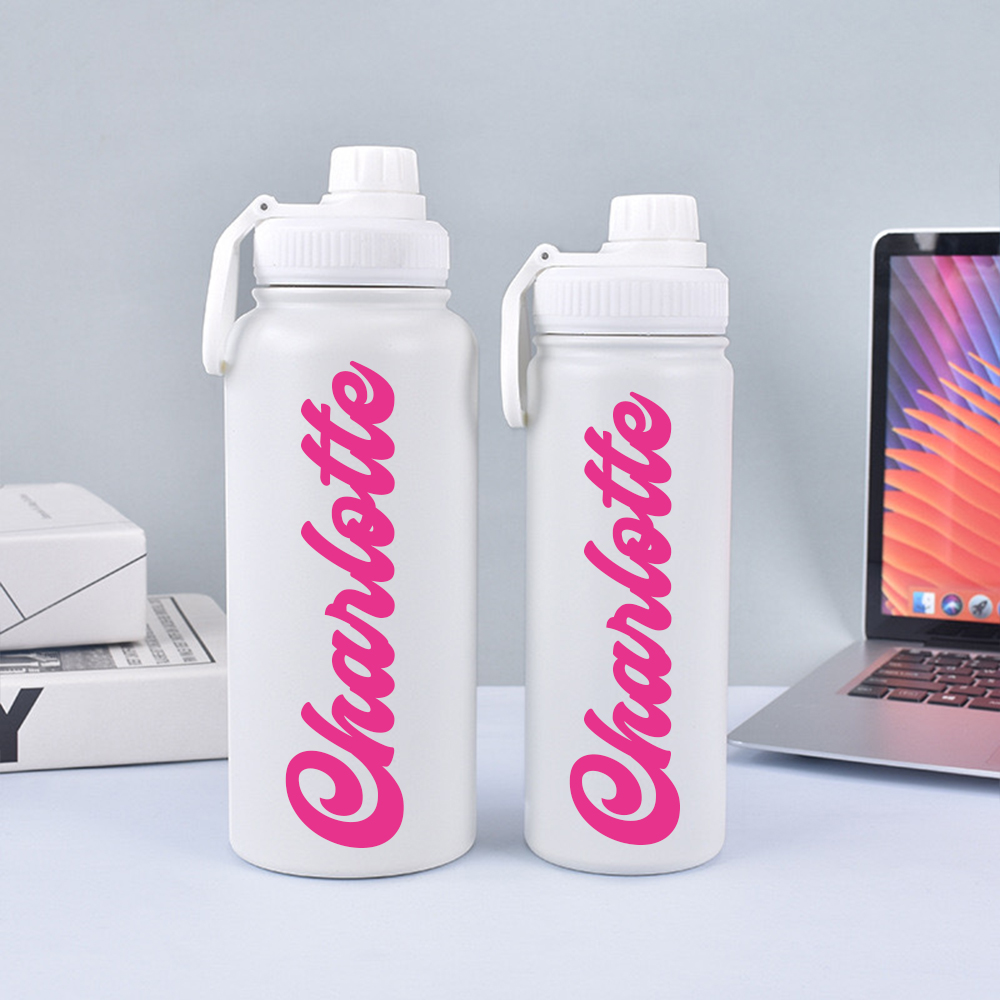 Personalised Stainless Steel 18oz/22oz/25oz/32oz Sports Water Bottles | YouBottle60