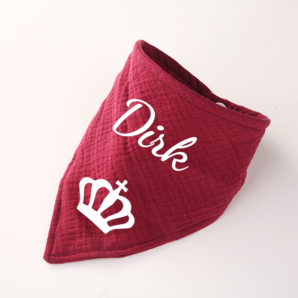 Personalized Dog Scarf Cotton Muslin for Comfort & Unique | BKPet156