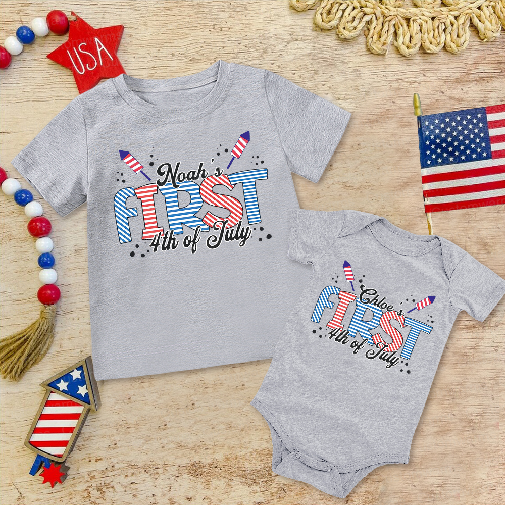 Personalized 4th of July Independence Day Shirts | CWBaby234