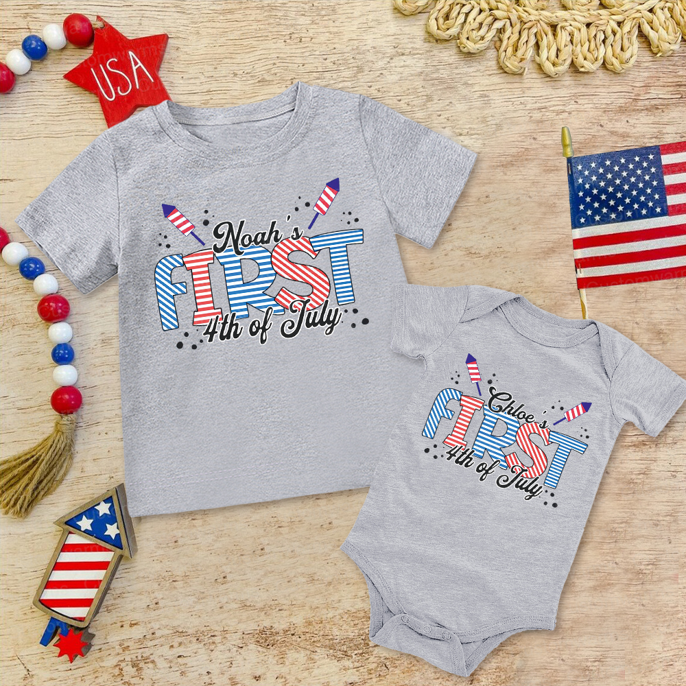Personalized 4th of July Independence Day Shirts | CWBaby234