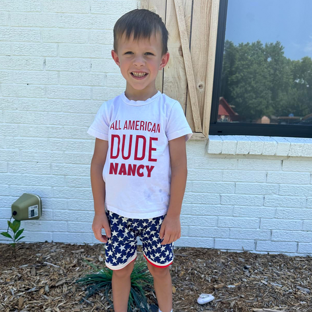 Personalized Boys The 4th Of July Shirt and Shorts Set  | CWBaby240