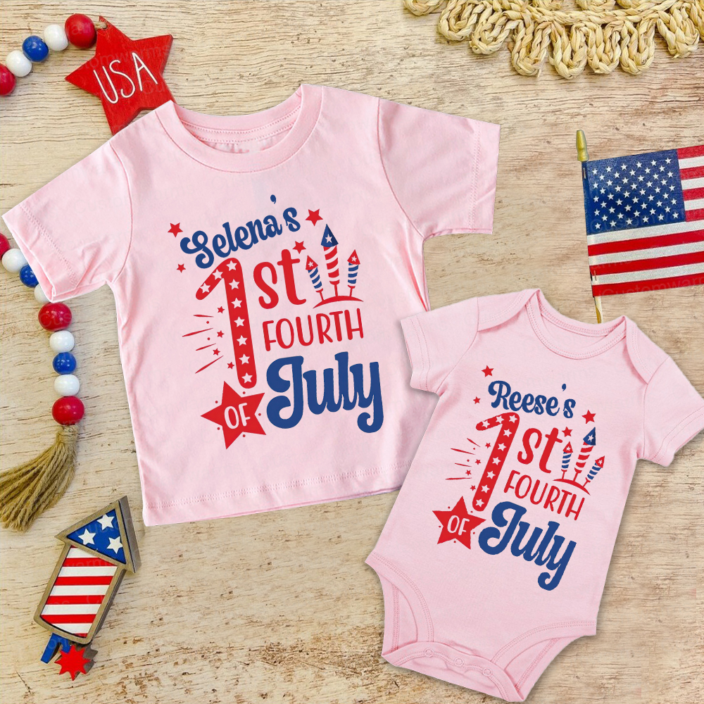 Personalized 4th of July Independence Day Shirts | CWBaby241