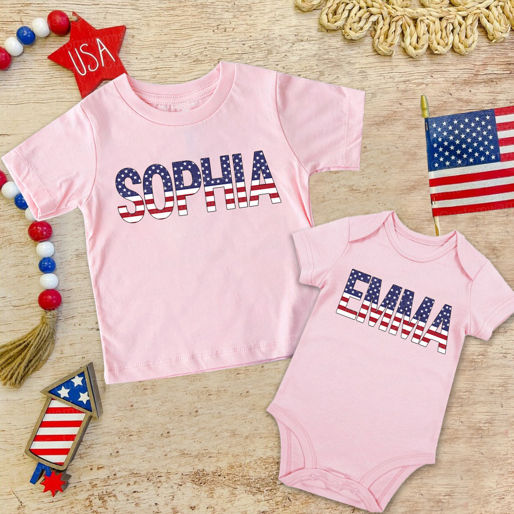 Personalized 4th of July Independence Day Shirts | CWBaby245
