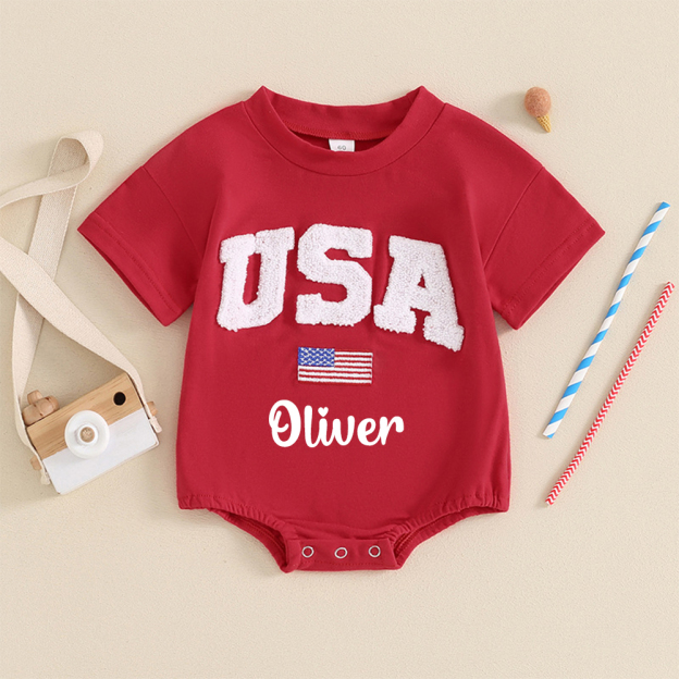 Personalized 4th of July Independence Day Romper | CWBaby247