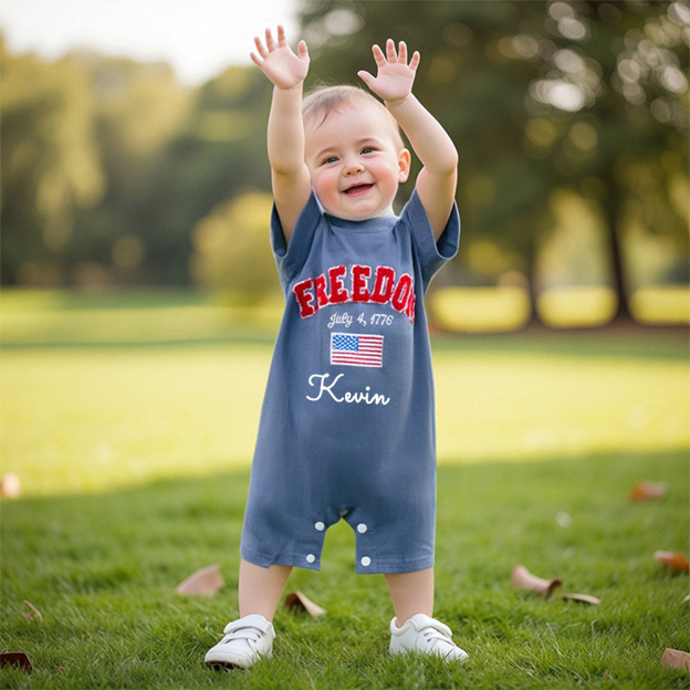 Personalized 4th of July Independence Day Romper | CWBaby248