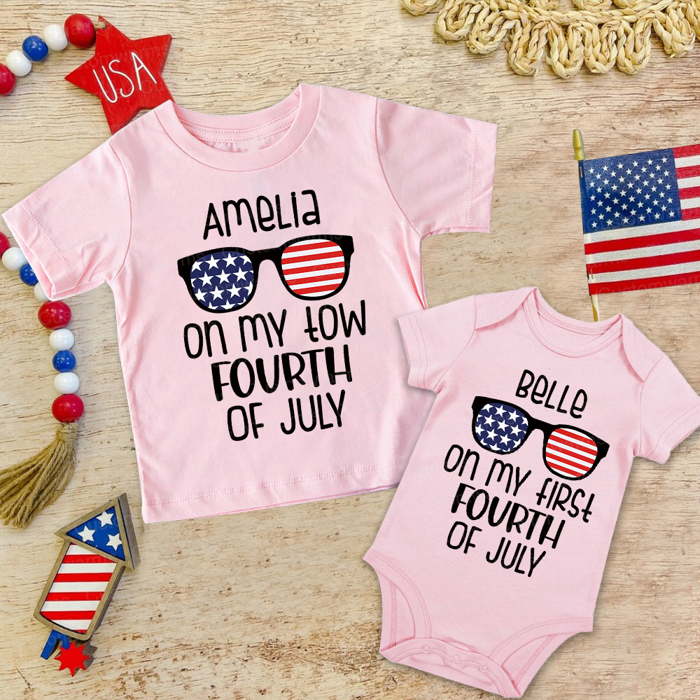 Personalized 4th of July Independence Day Shirts | CWBaby244
