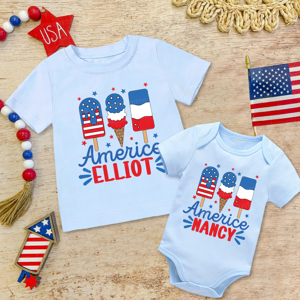 Personalized 4th of July Independence Day Shirts | CWBaby251