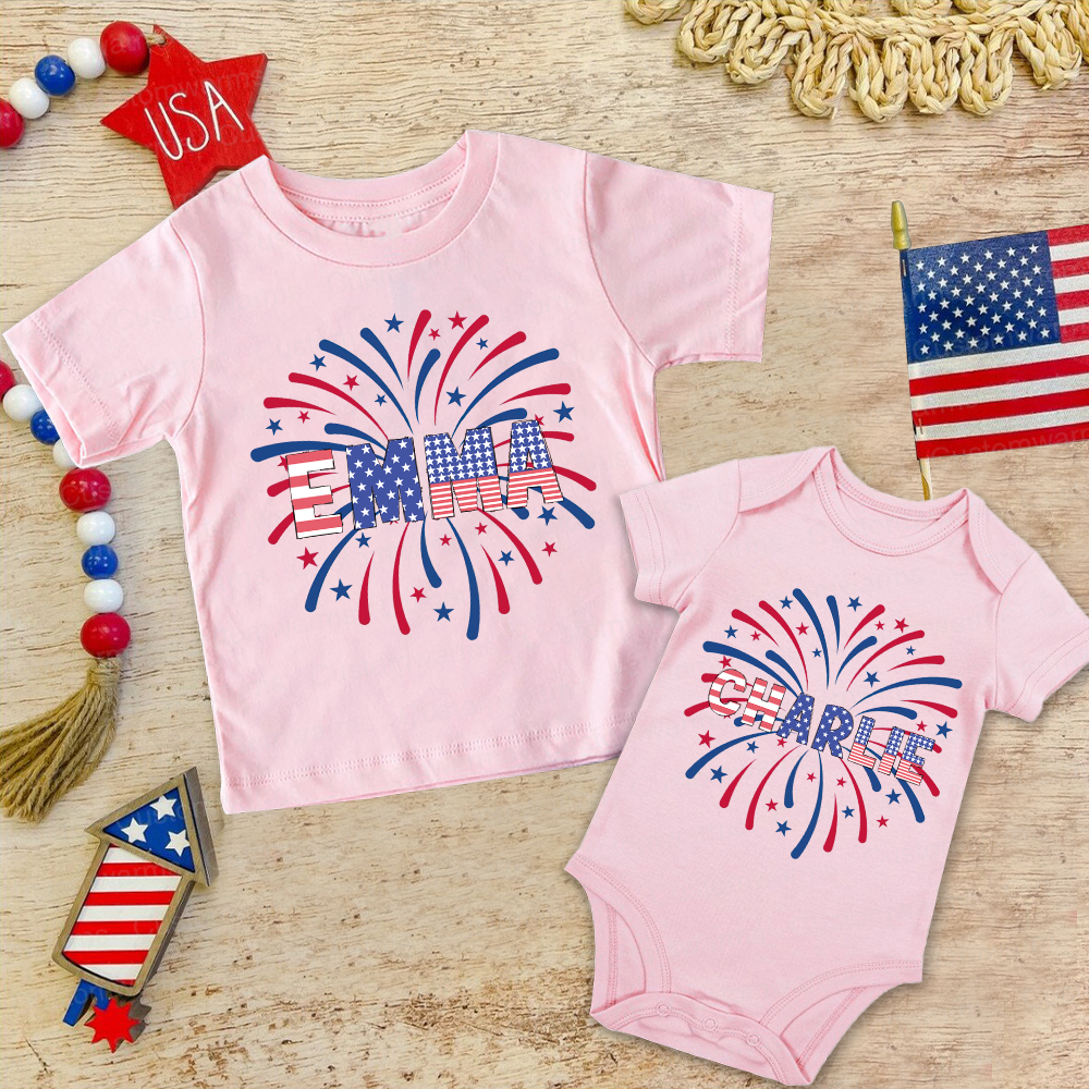 Personalized 4th of July Independence Day Shirts | CWBaby252