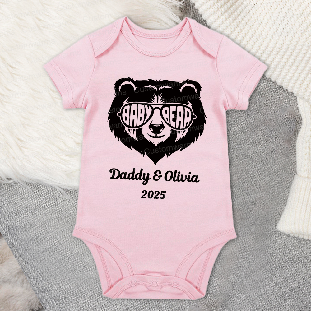 Personalized First Father's Day Daddy and Baby Outfit | CWFamily104