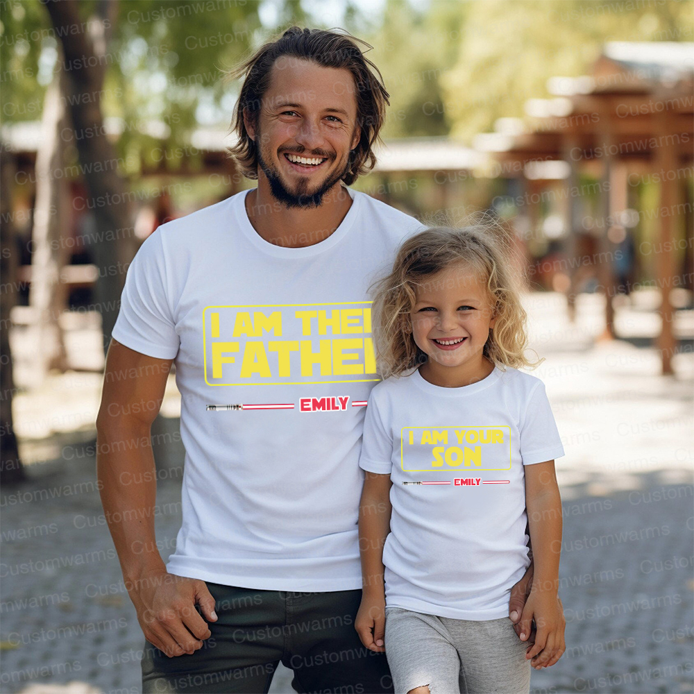 Personalized First Father's Day Daddy and Me Outfit | CWFamily107