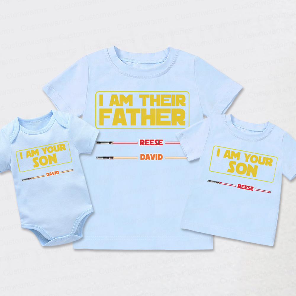 Personalized First Father's Day Daddy and Me Outfit | CWFamily107