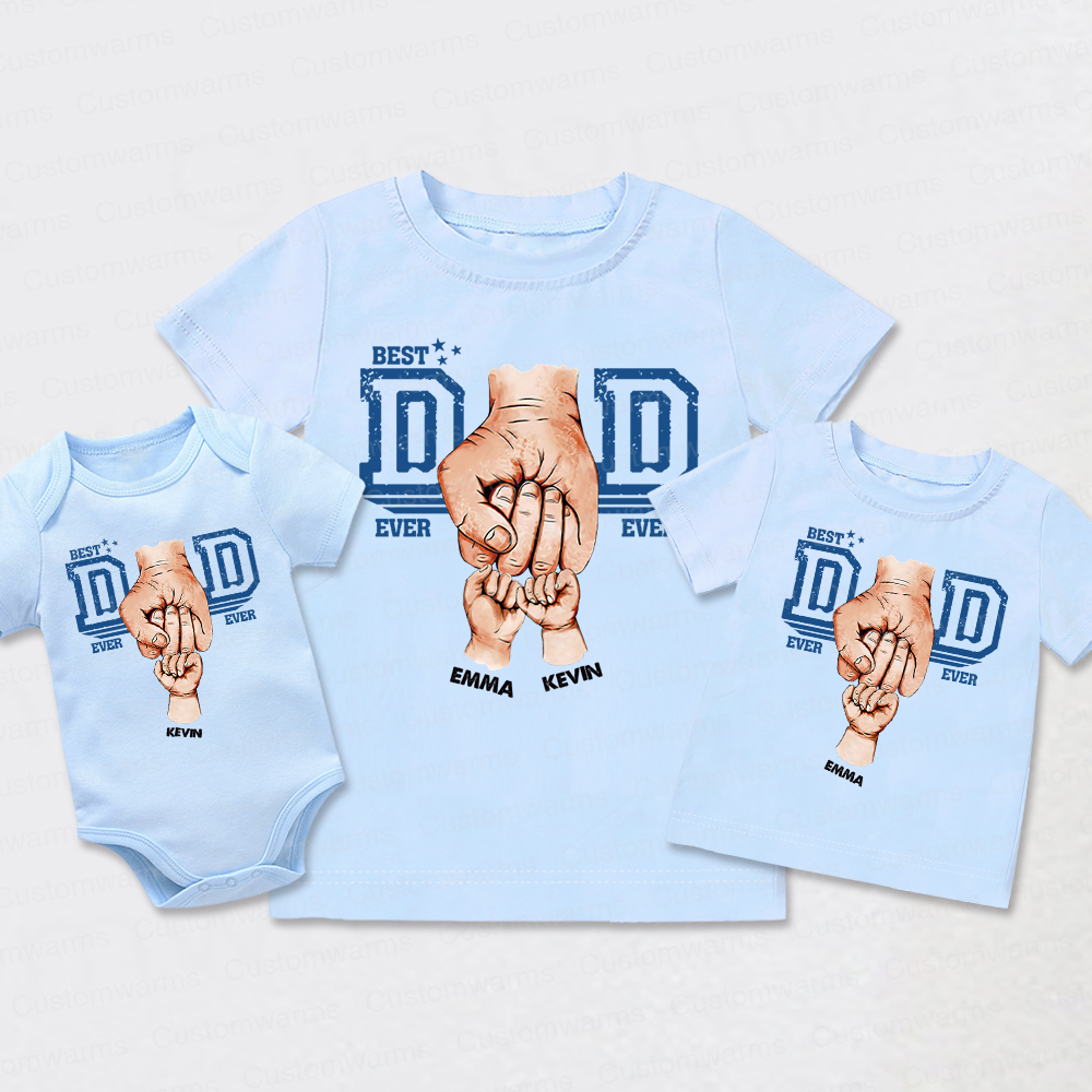 Personalized First Father's Day Daddy and Me Outfit | CWFamily109