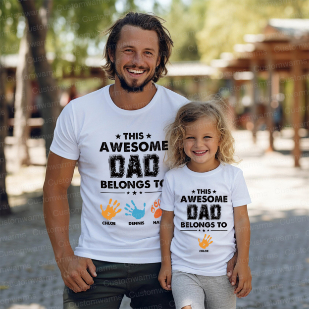 Personalized First Father's Day Daddy and Me Outfit | CWFamily111