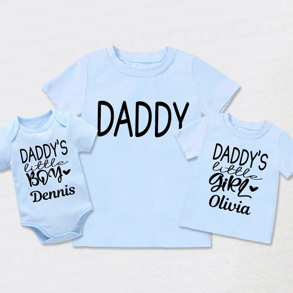 Personalized First Father's Day Daddy and Me Outfit | CWFamily112