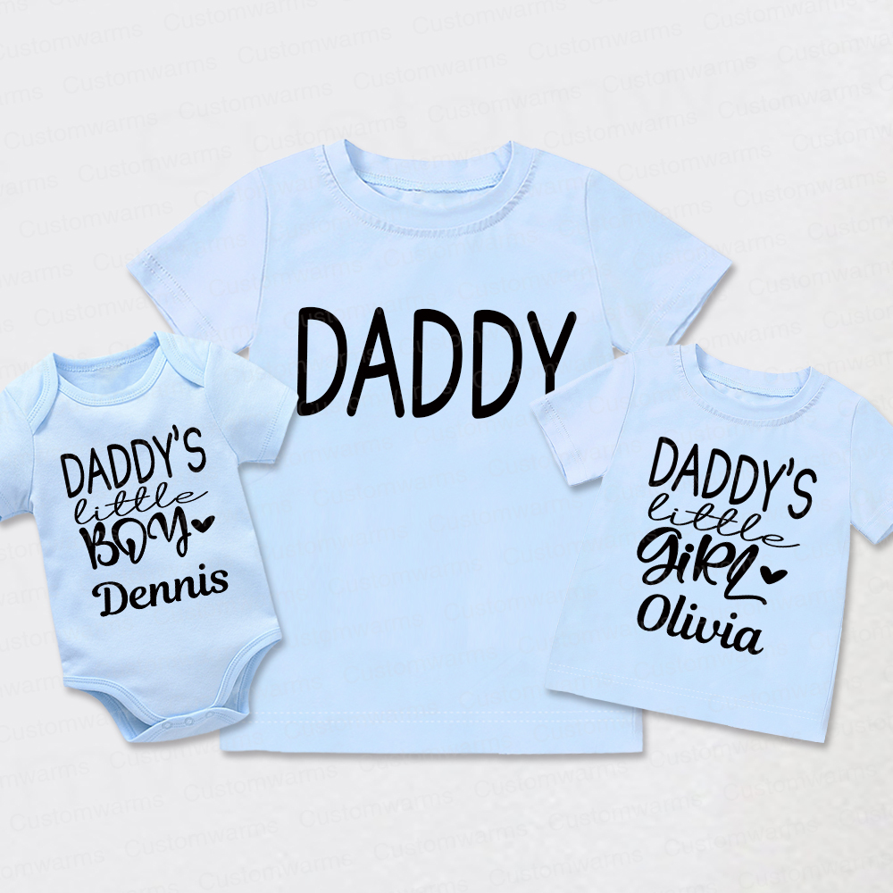 Personalized First Father's Day Daddy and Me Outfit | CWFamily112