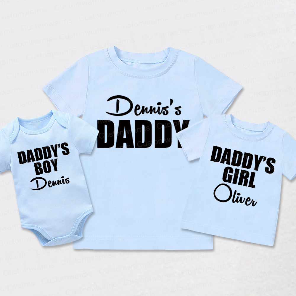 Personalized First Father's Day Daddy and Me Outfit | CWFamily113