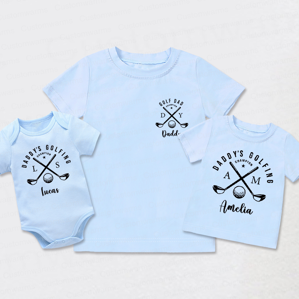 Personalized First Father's Day Daddy and Me Outfit | CWFamily115