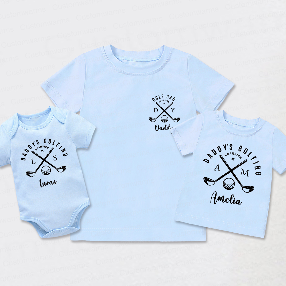 Personalized First Father's Day Daddy and Me Outfit | CWFamily115