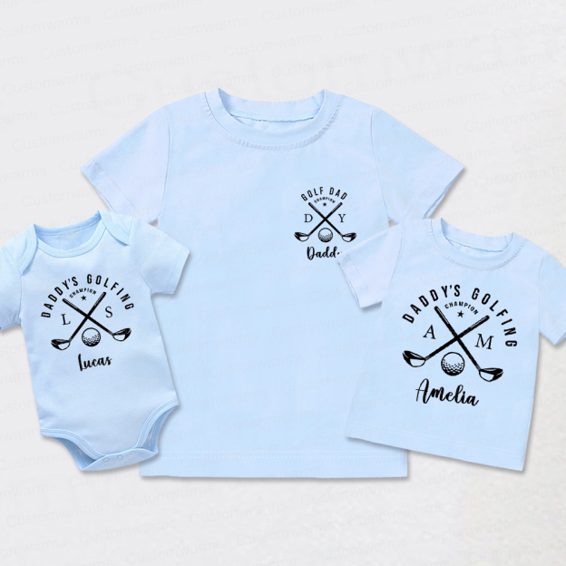 Personalized First Father's Day Daddy and Me Outfit | CWFamily115