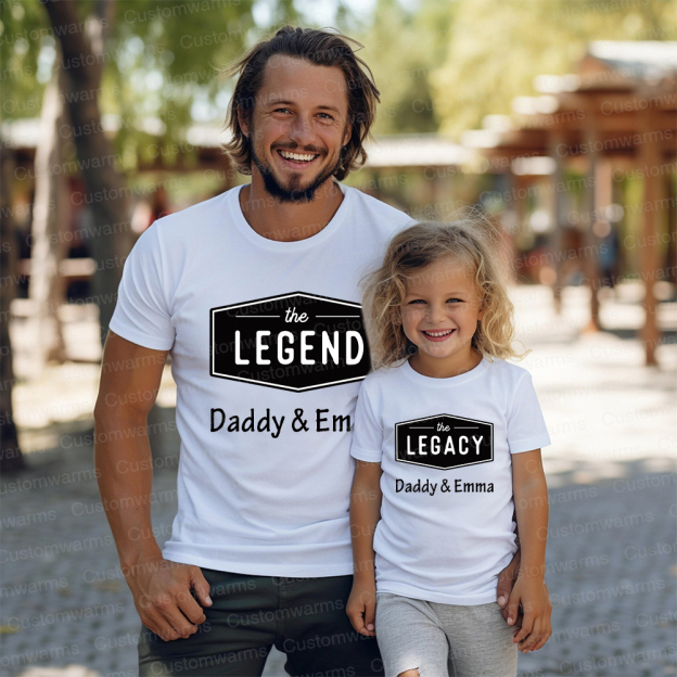 Personalized First Father's Day Daddy and Me Outfit | CWFamily116