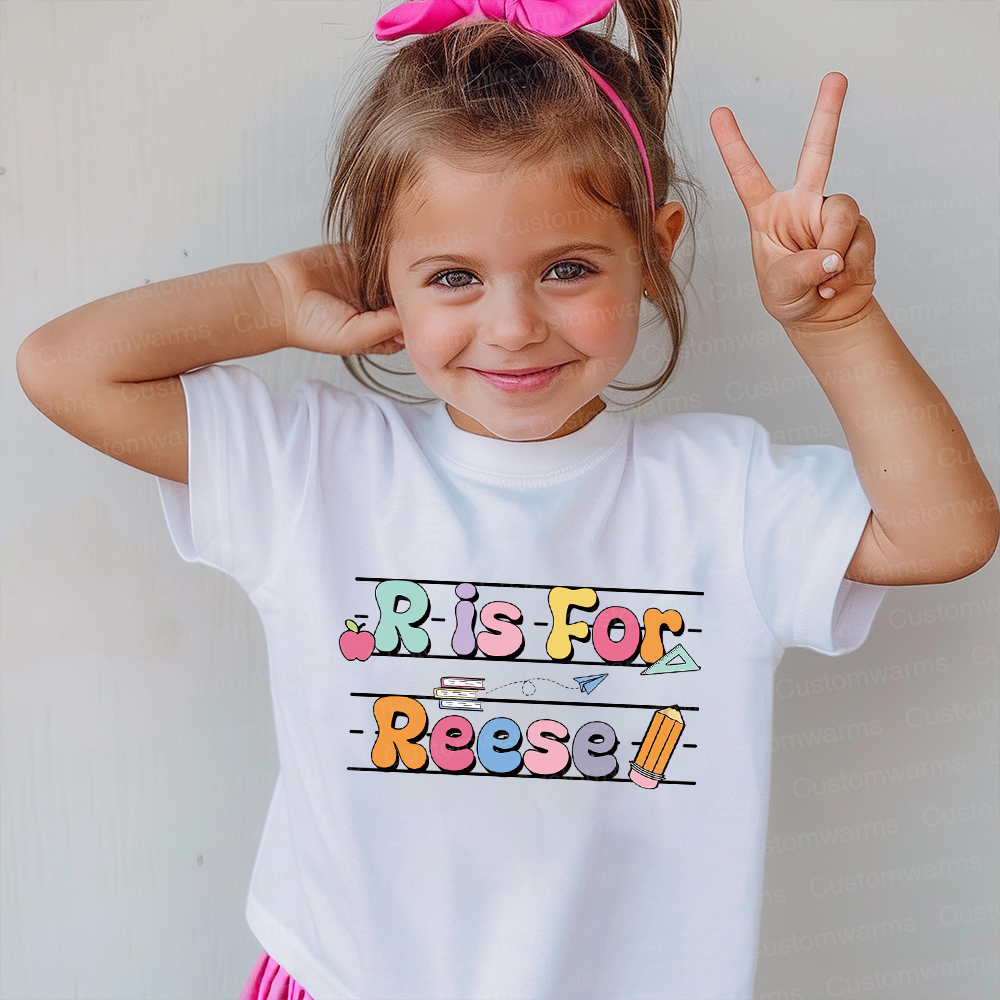 Personalized First Day Of Back To School Shirt | CWSchool03