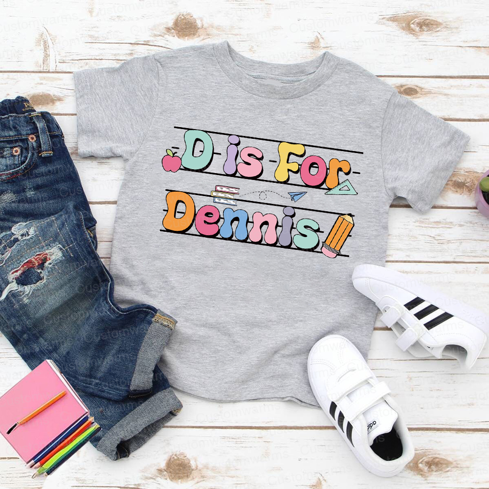 Personalized First Day Of Back To School Shirt | CWSchool03