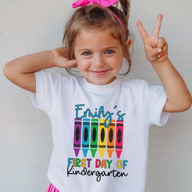 Personalized First Day Of Back To School Shirt | CWSchool04