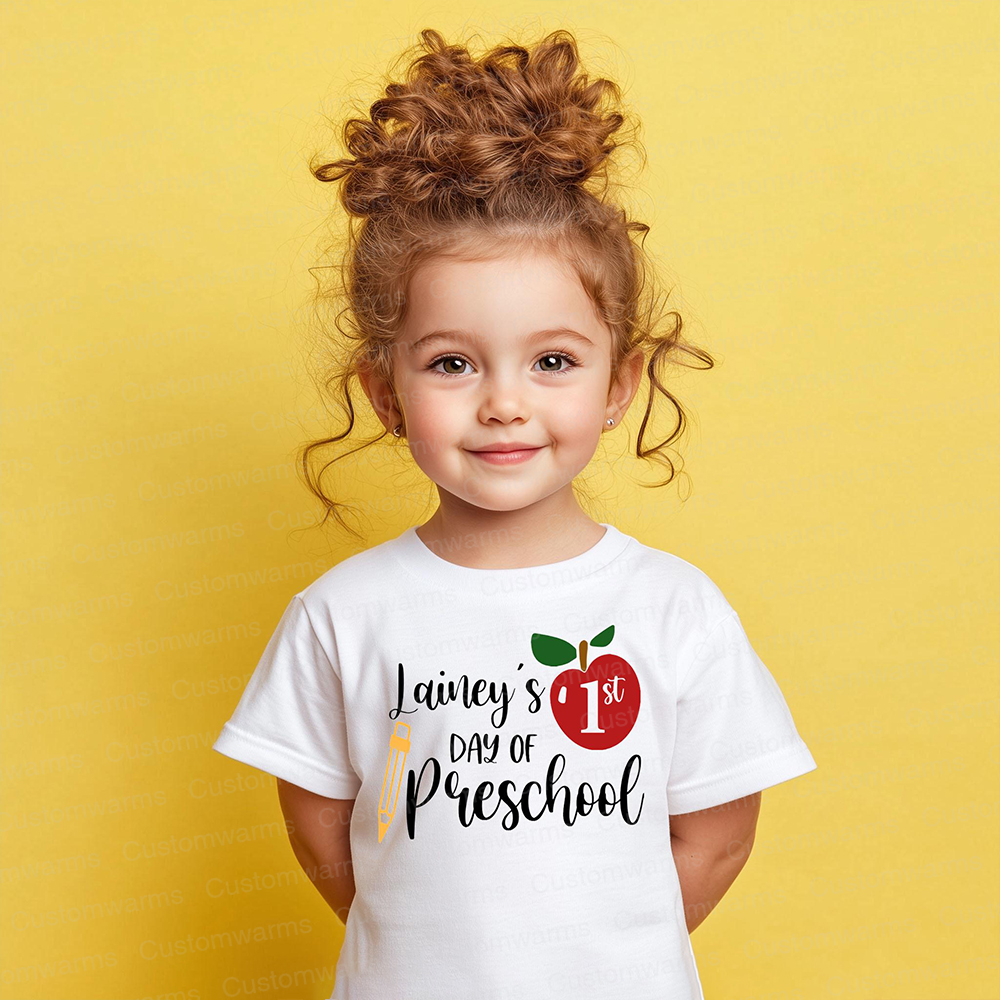 Personalized First Day Of Back To School Shirt | CWSchool05