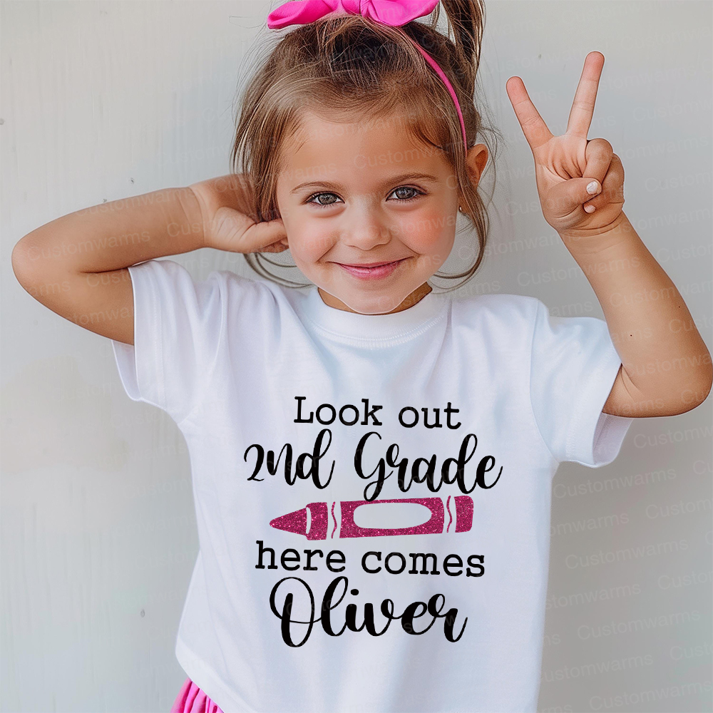 Personalized First Day Of Back To School Shirt | CWSchool06