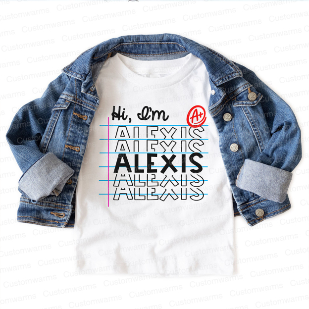 Personalized First Day Of Back To School Shirt | CWSchool07