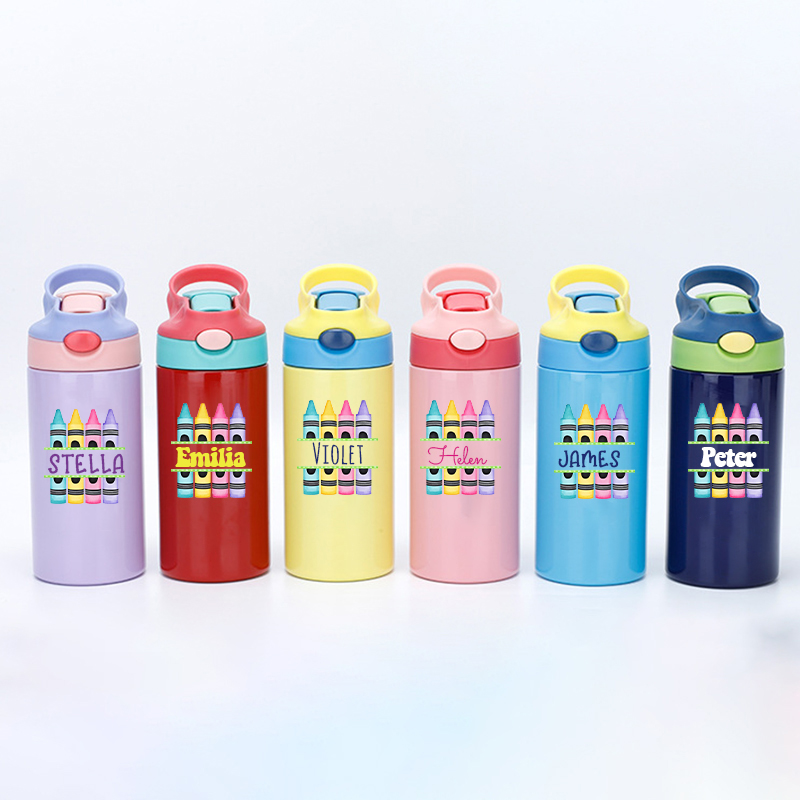 Personalised BPA Free 12oz Kid Water Bottles | YouBottle76