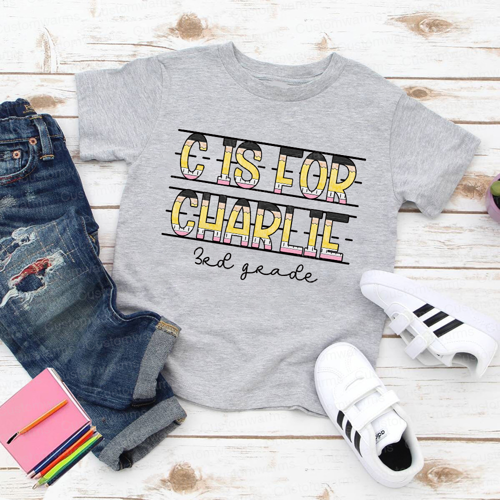 Personalized First Day Of Back To School Shirt | CWSchool12
