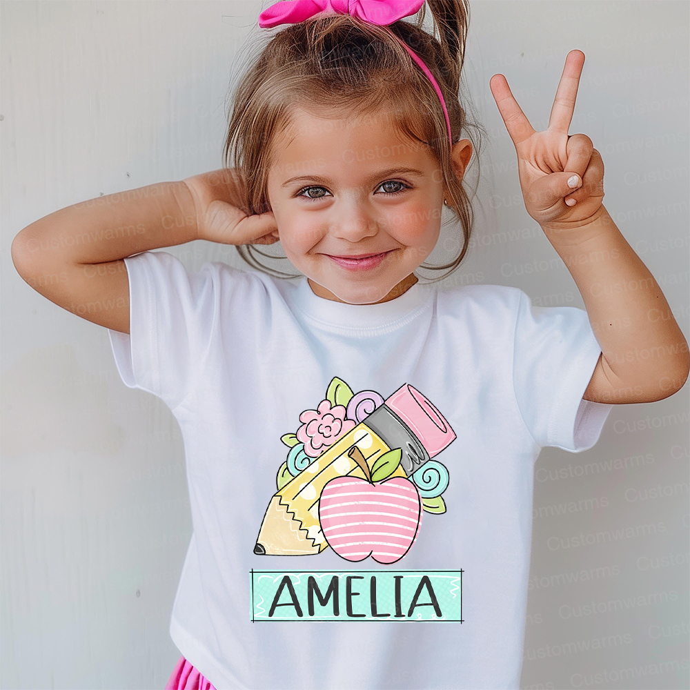 Personalized First Day Of Back To School Shirt | CWSchool13