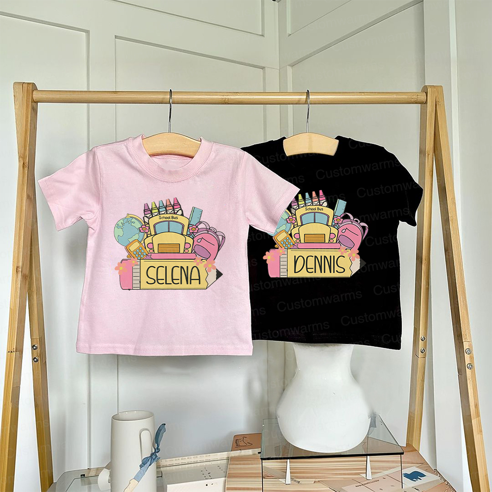 Personalized First Day Of Back To School Shirt | CWSchool17