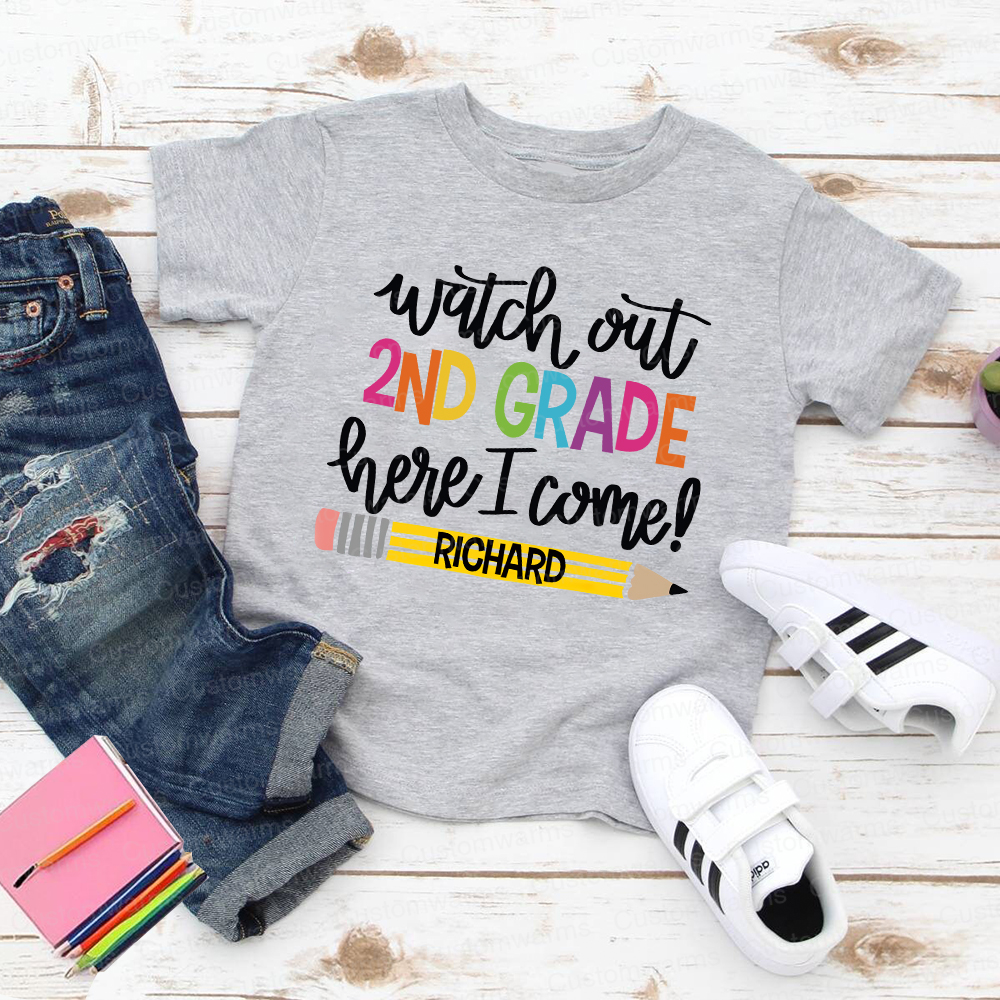 Personalized First Day Of Back To School Shirt | CWSchool23
