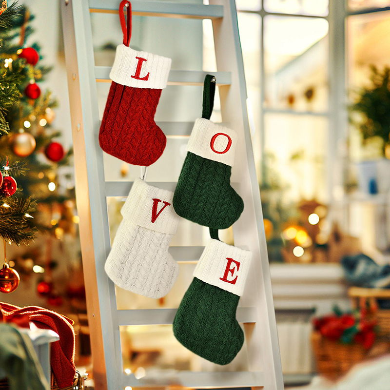 Personalized Christmas Stocking with Initial or Name | MCGift08