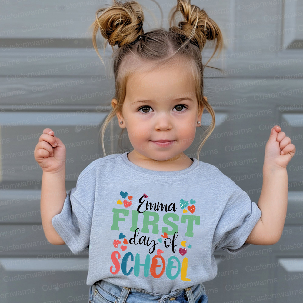 Personalized First Day Of Back To School Shirt | CWSchool27