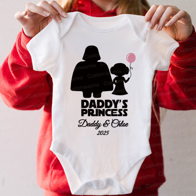Personalized First Father's Day Daddy and Baby Outfit | CWFamily103