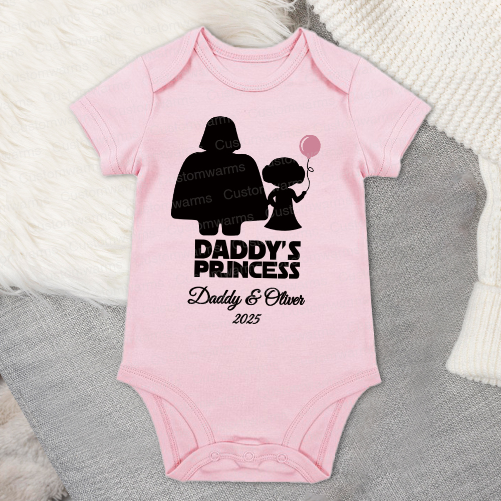 Personalized First Father's Day Daddy and Baby Outfit | CWFamily103
