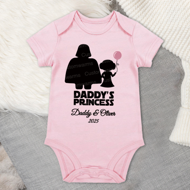 Personalized First Father's Day Daddy and Baby Outfit | CWFamily103