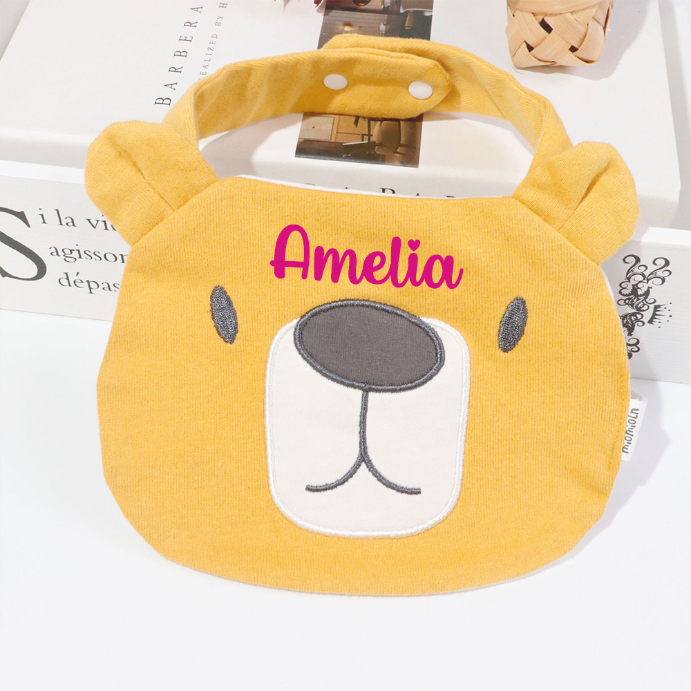 Personalised Baby 2-Layer Waterproof Cotton Bib | CWBaby265