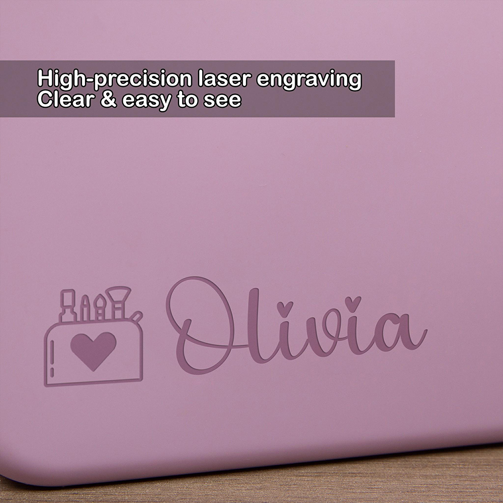 Personalized Engraved Silicone Makeup Bag | CWPack296