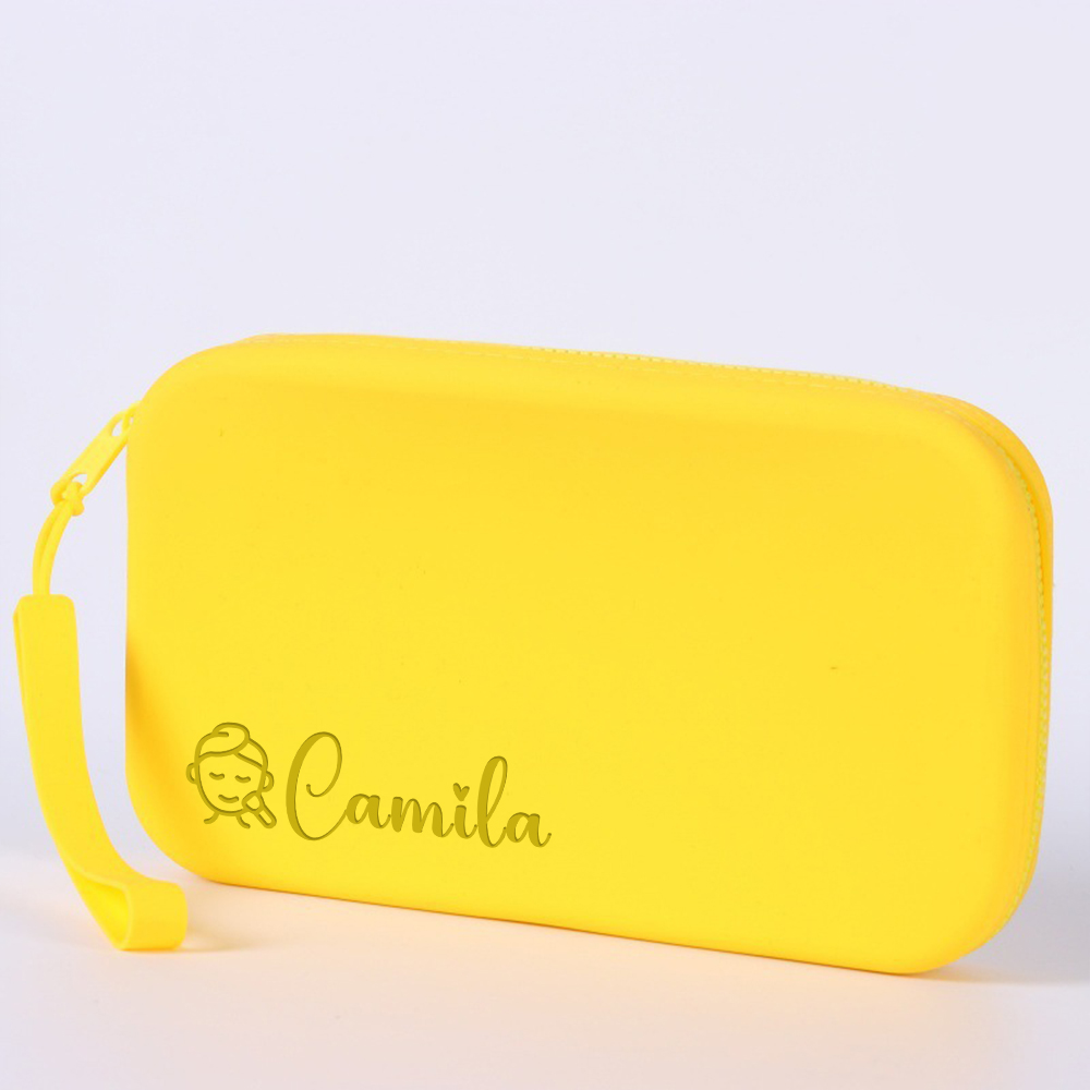 Personalized Engraved Silicone Makeup Bag | CWPack296