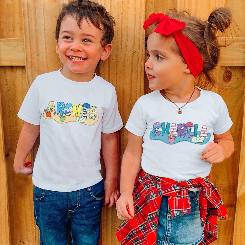 Personalized Baby Summer Beach Style Shirts | CWBaby200