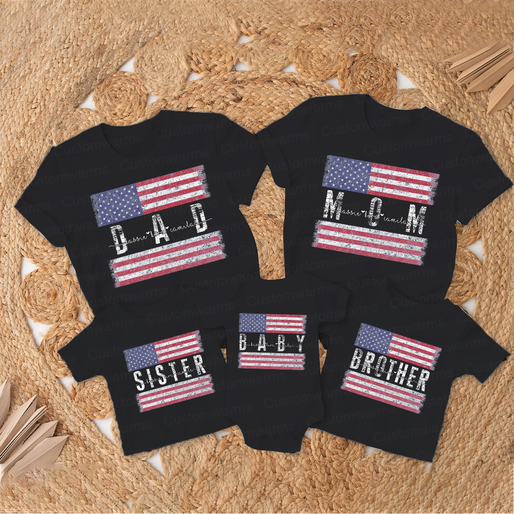 Personalized Matching 4th of July Family Shirt | CWFamily118